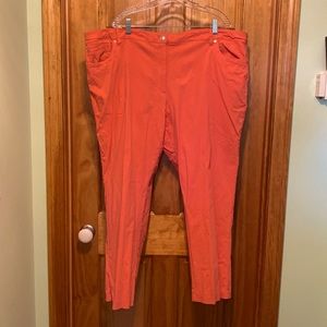 Coral colored Talbots jeans, 24W
